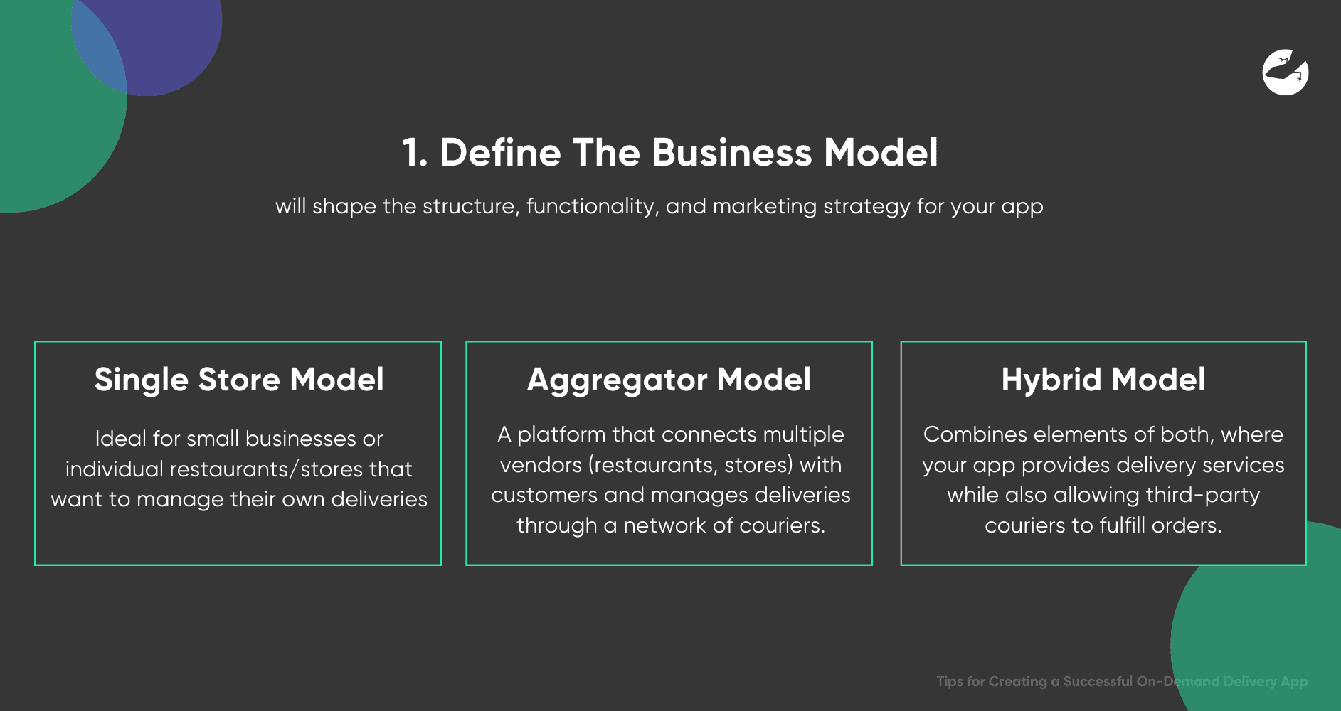 Tips for Creating a Successful On-Demand Delivery App Define Business Model