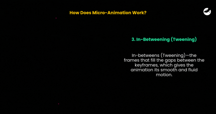 How Does Micro-Animation Work Steps In-Betweening (Tweening)