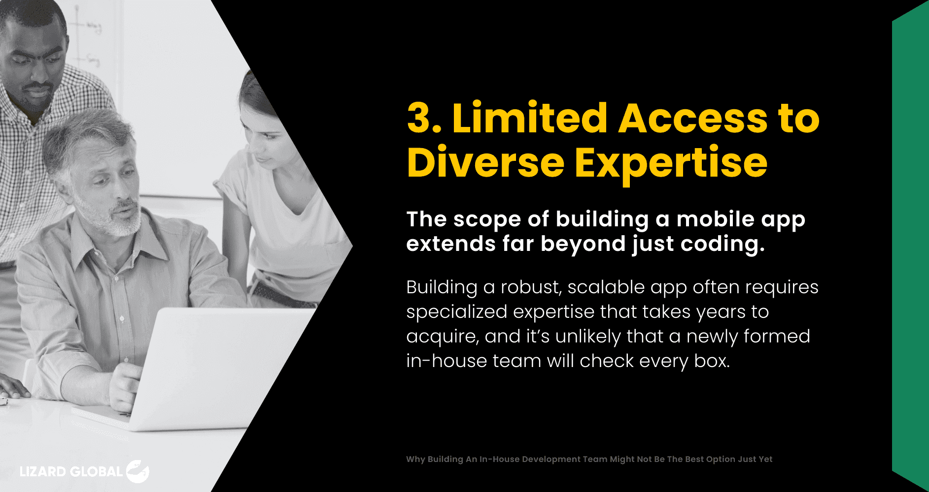 Limited Access to Diverse Expertise Why Building An In-House Development Team Might Not Be The Best Option Just Yet