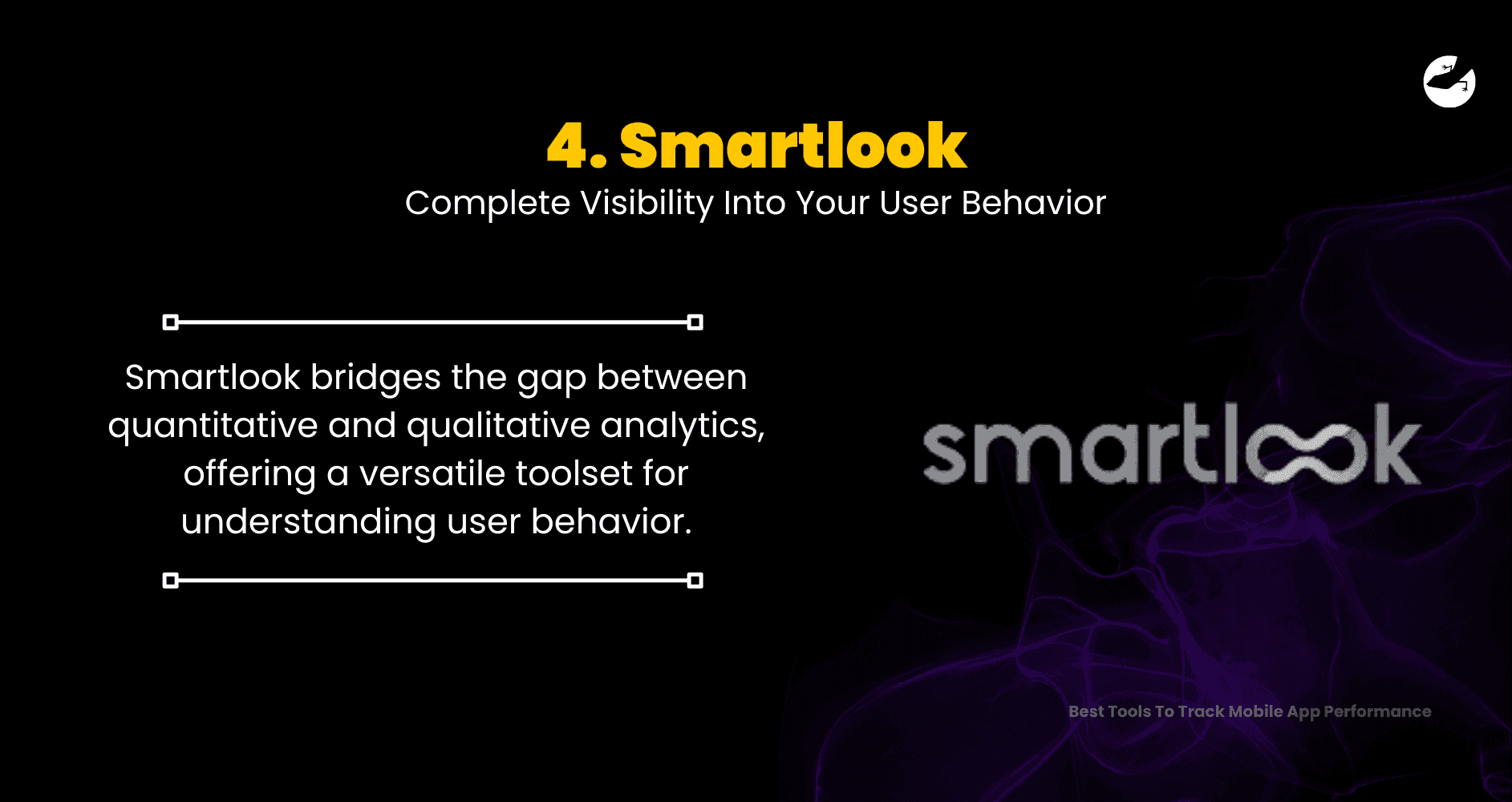 Smartlook get complete visibility into your user behavior 6 Best Tools to Track Mobile App Performance