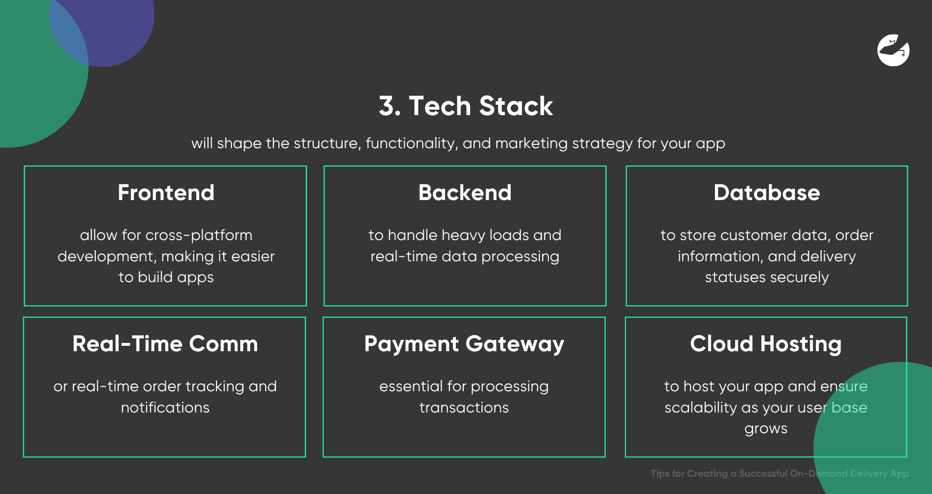 Tips for Creating a Successful On-Demand Delivery App Tech Stack