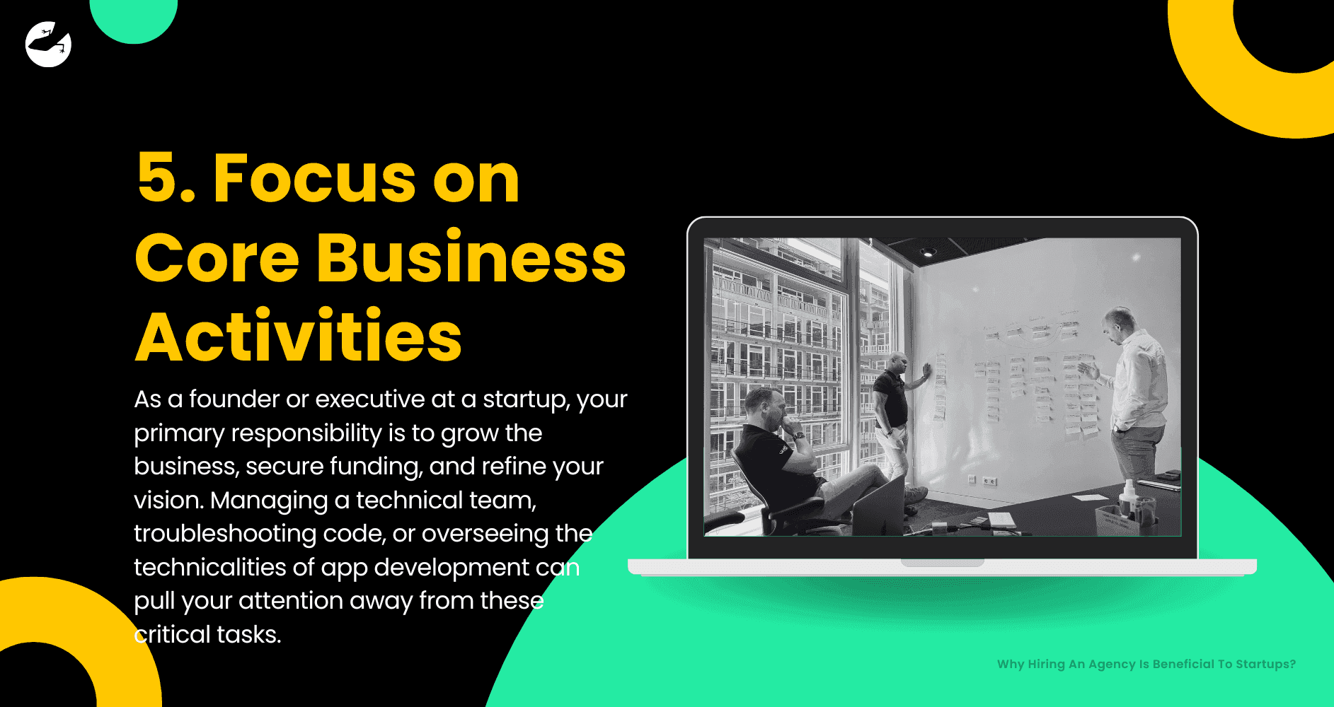 Focus op core business-activiteiten Waarom het inhuren van een agency voordelig is voor startups