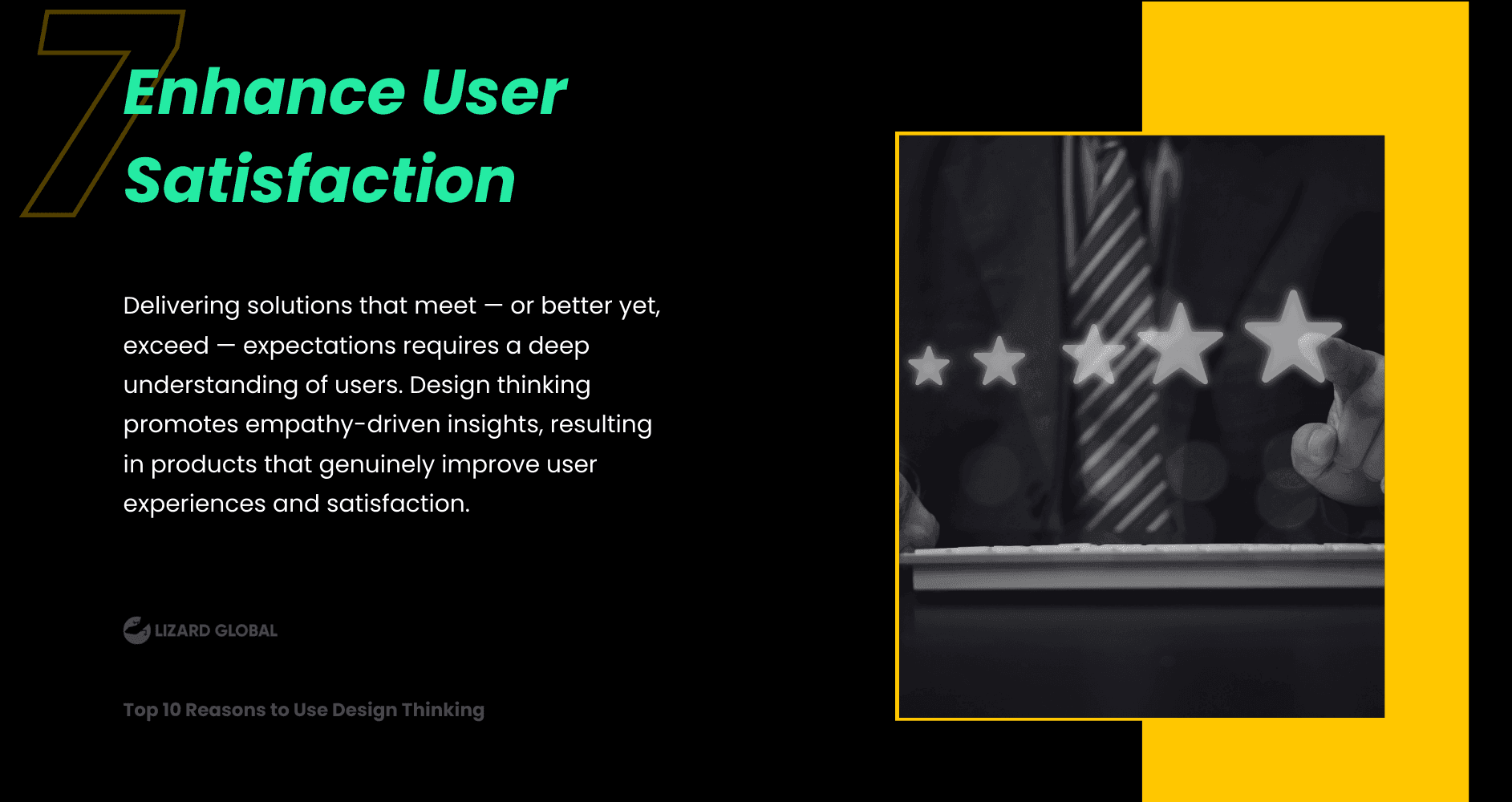 Enhance User Satisfaction Top 10 Reasons to Use Design Thinking
