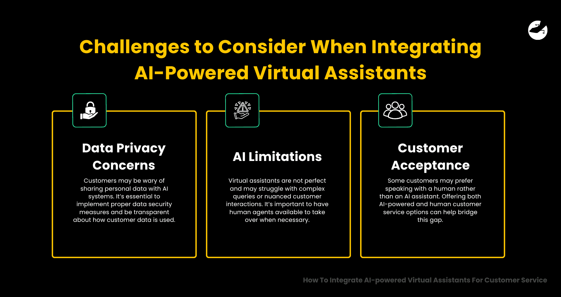 Challenges to Consider When Integrating AI-Powered Virtual Assistants How To Integrate AI-powered Virtual Assistants For Customer Service