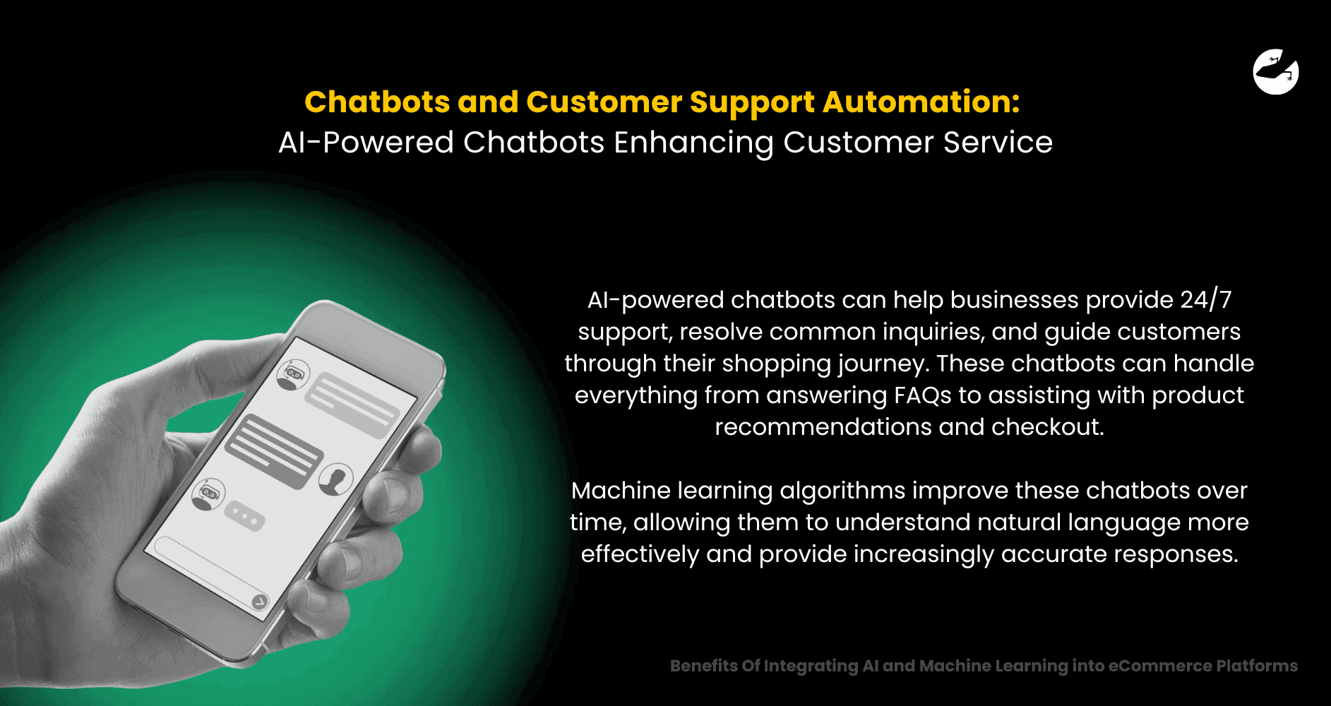 Chatbots and Customer Support Automation_ AI-Powered Chatbots Enhancing Customer Service Benefits Of Integrating AI and Machine Learning into eCommerce Platforms