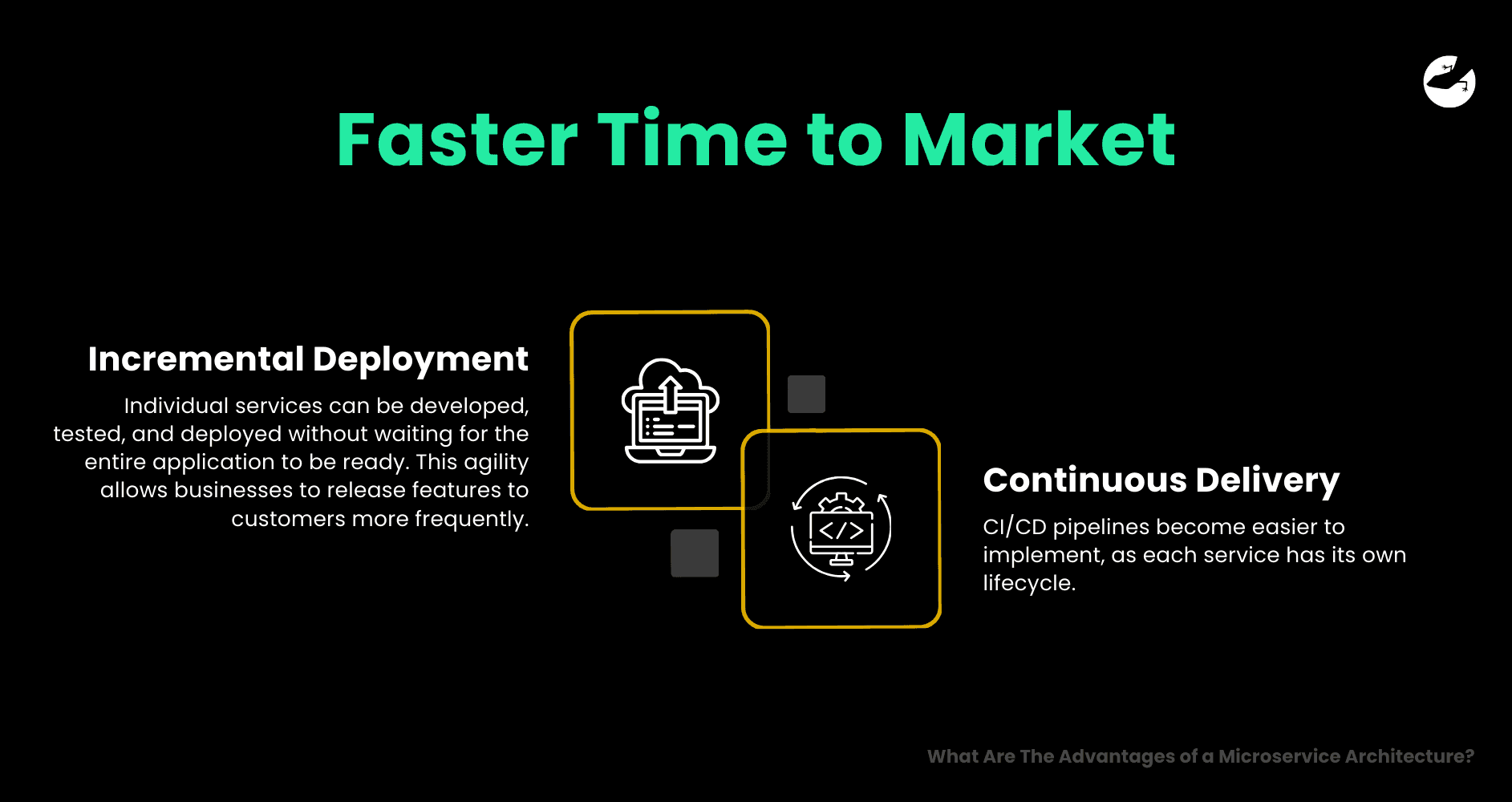 Faster Time to Market What Are The Advantages of a Microservice Architecture