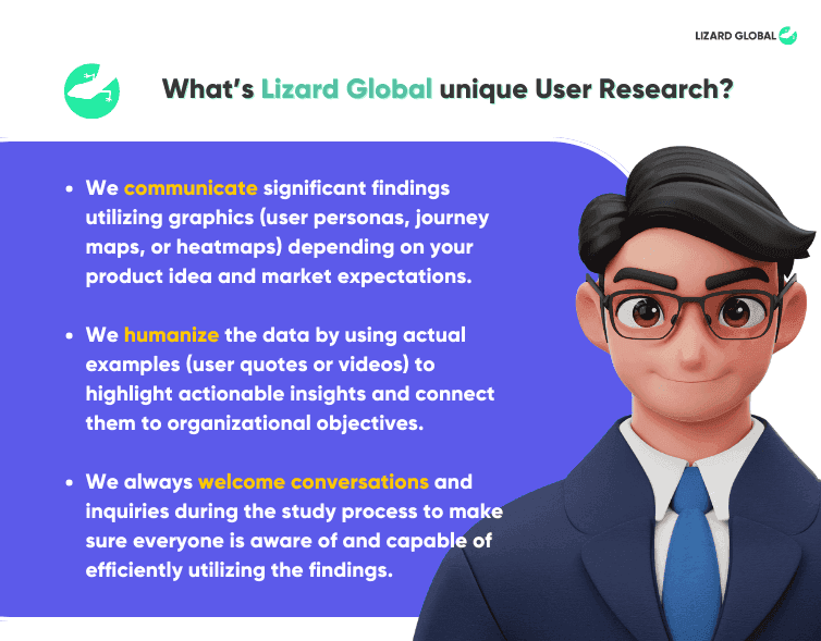 How do you share user research with stakeholders