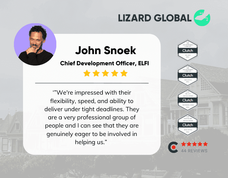 John Snoek of EFLI Lizard Global review