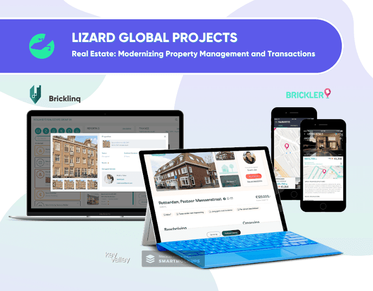 Lizard Global Projects Real Estate Modernizing Property Management and Transactions bricklinq keyvalley brickler