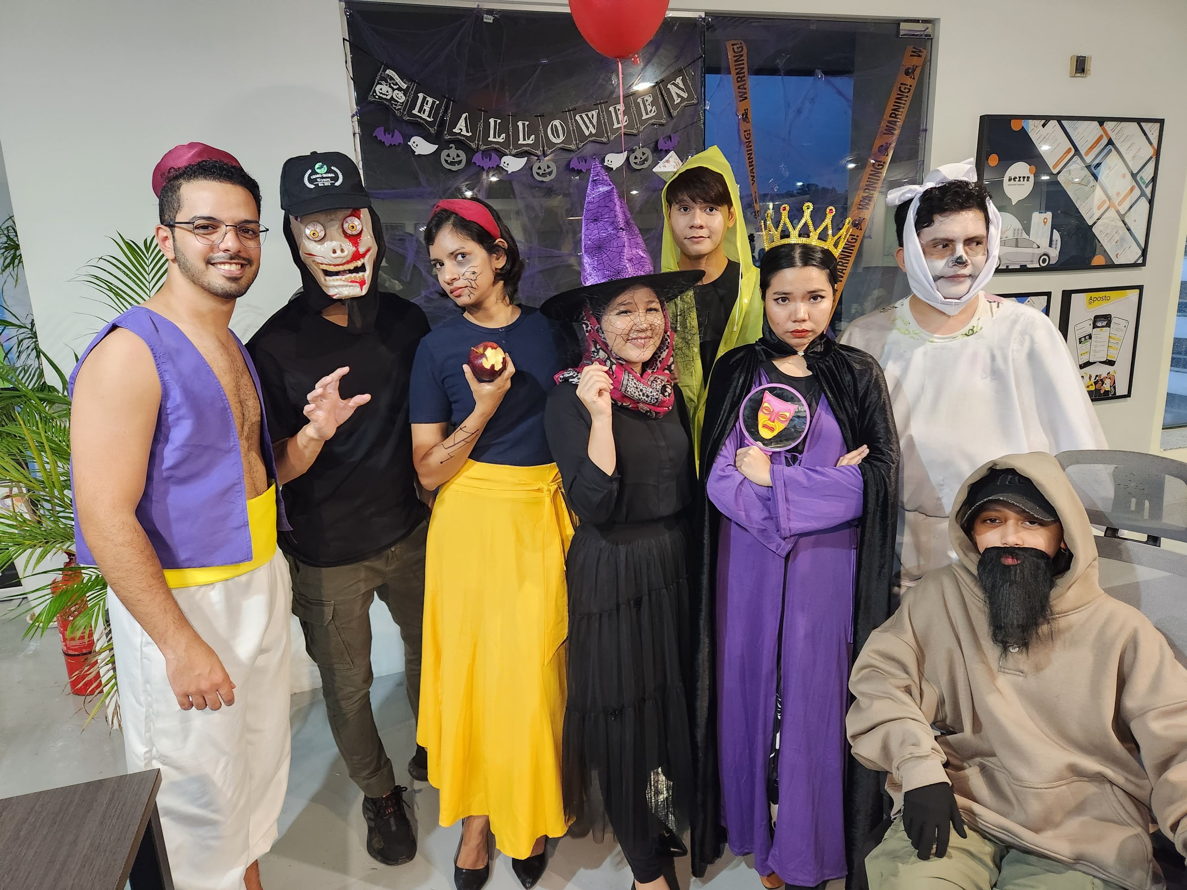 Lizard Global team celebrating Halloween 2023 in KL office Malaysia