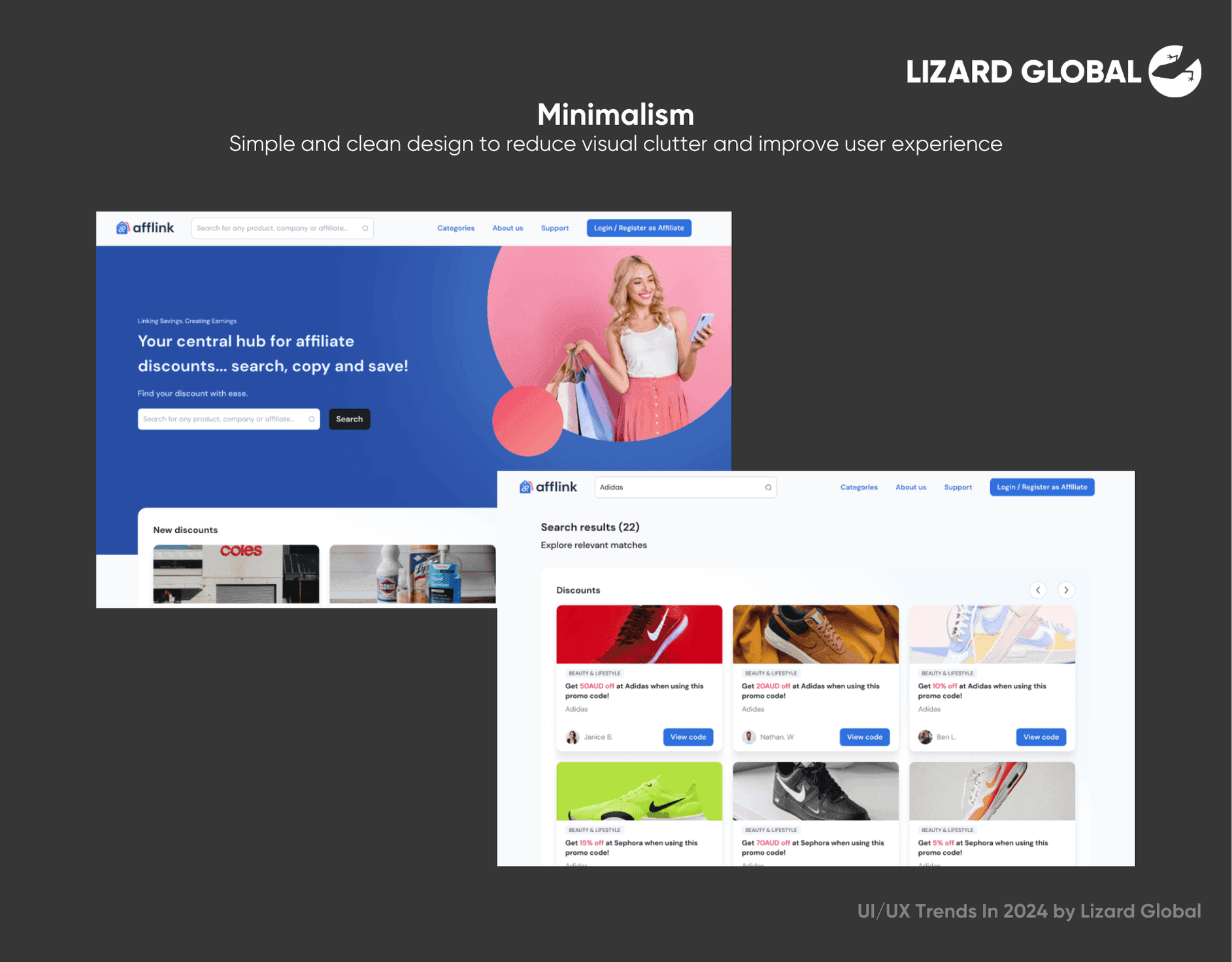 Minimalism UIUX Trends 2024