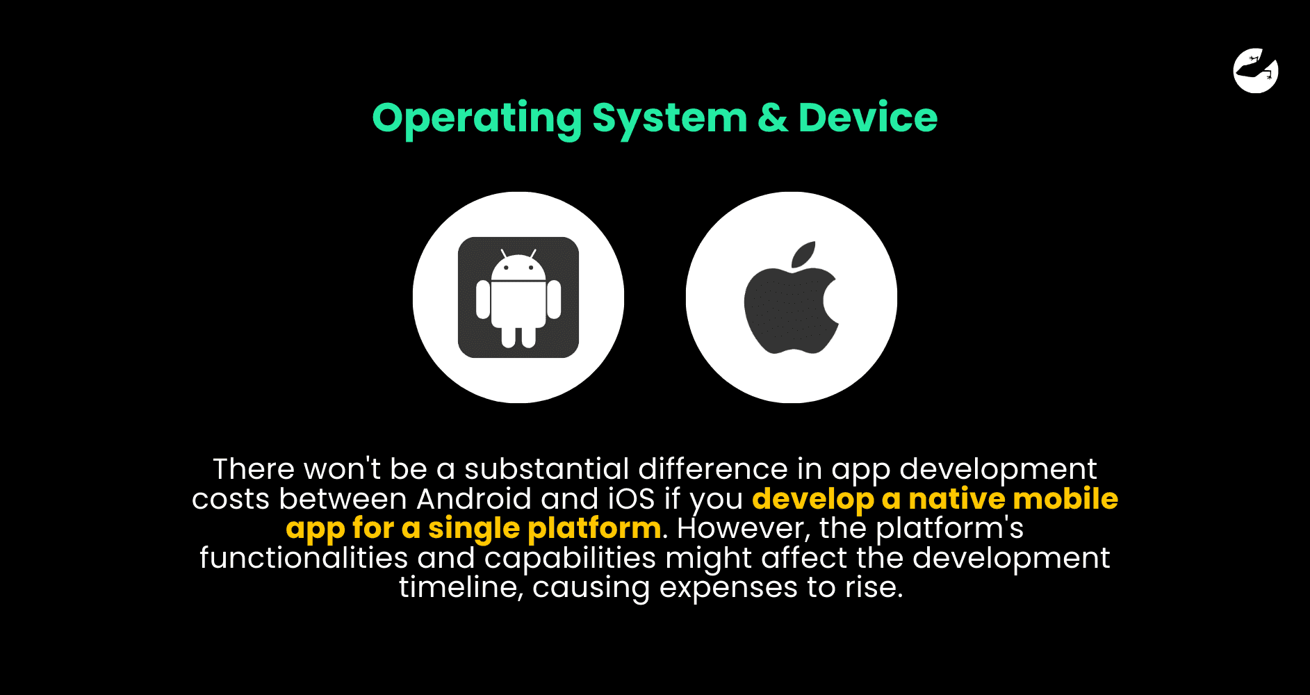 Operating System & Device What Influences The Cost Of App Development
