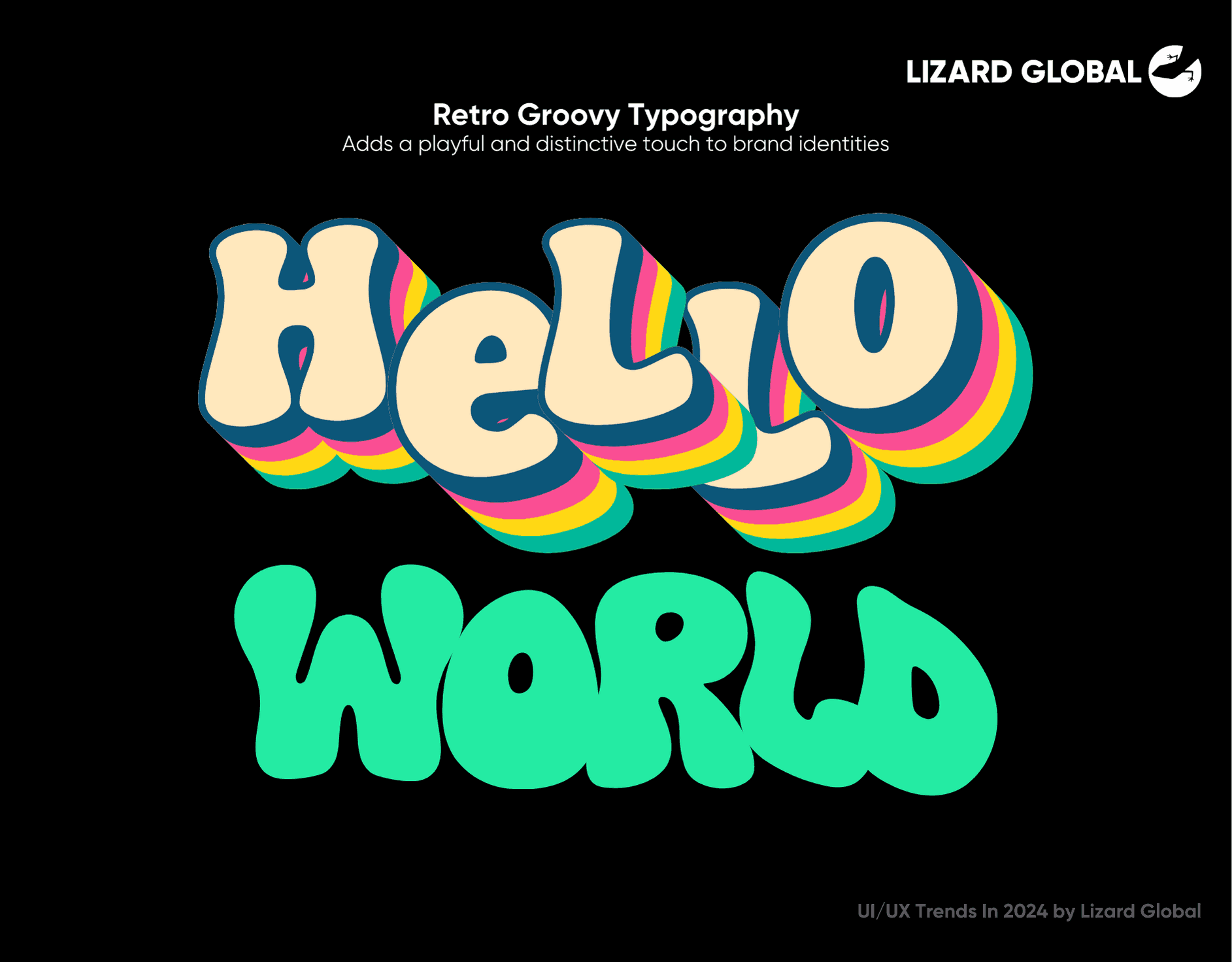 Retro Groovy Typography UIUX Trends 2024