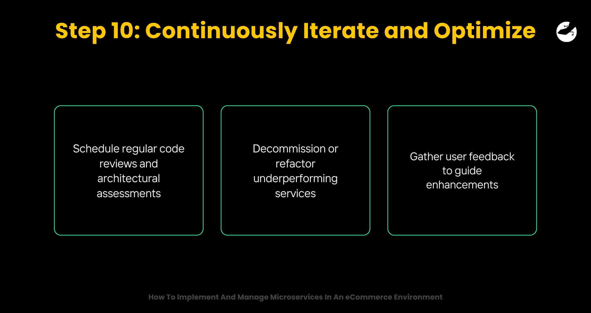 Step 10_ Continuously Iterate and Optimize How To Implement And Manage Microservices In An eCommerce Environment