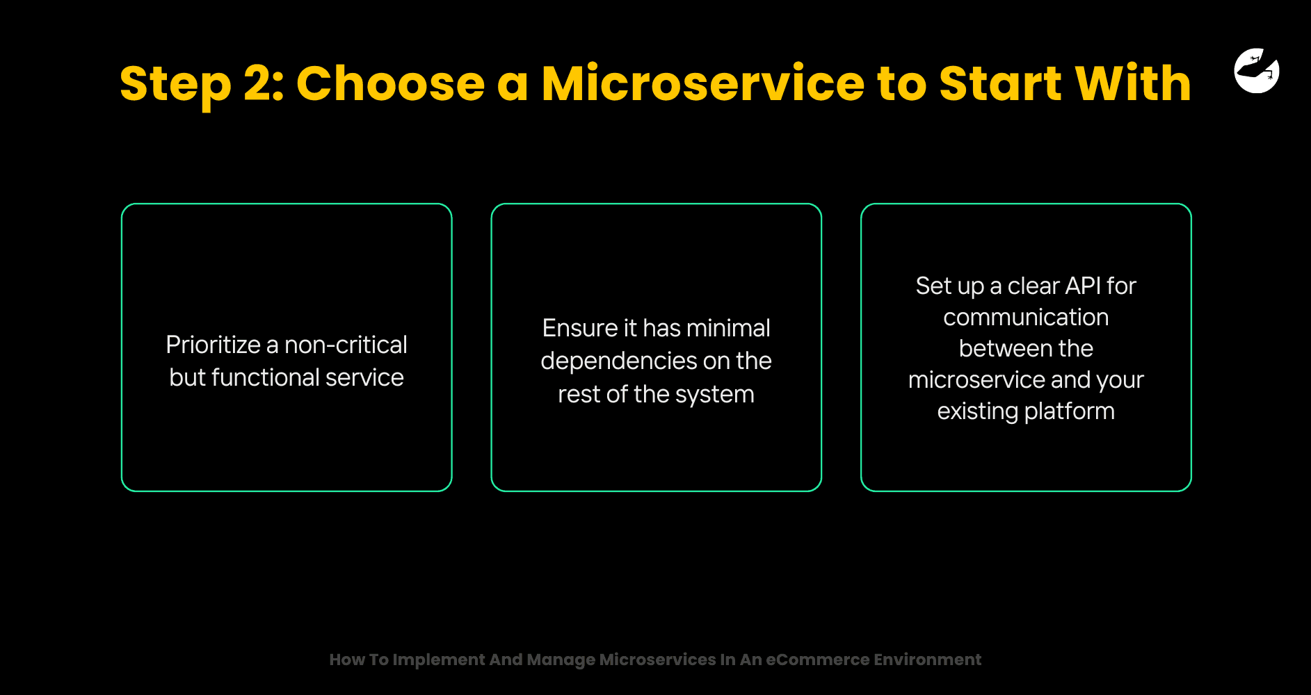 Step 2_ Choose a Microservice to Start With How To Implement And Manage Microservices In An eCommerce Environment