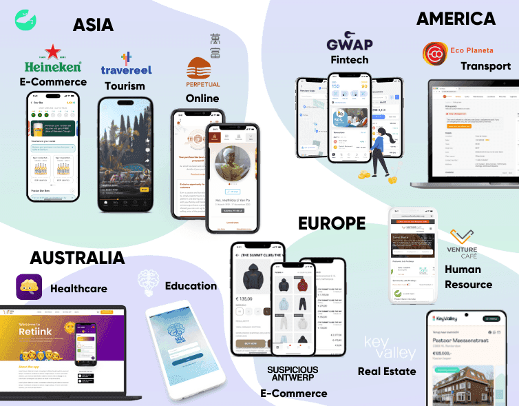 lizard global web app and mobile app development projects