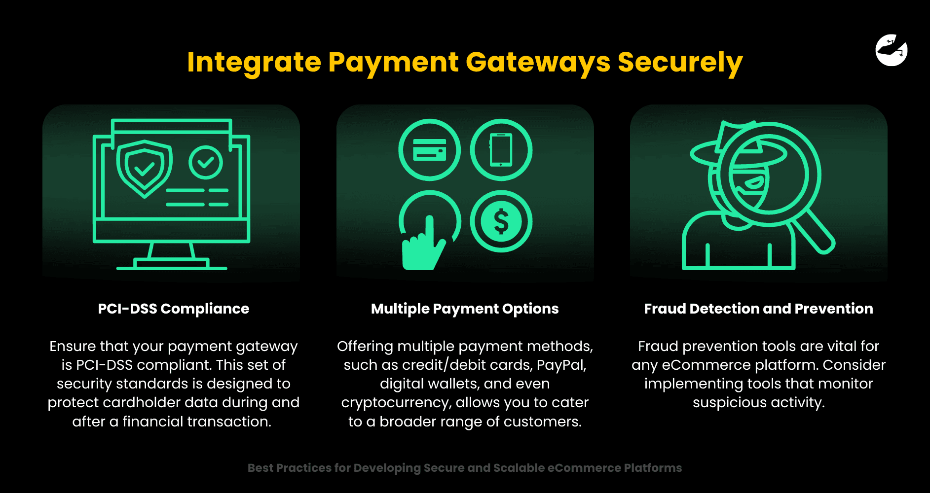 Integrate Payment Gateways Securely Best Practices for Developing Secure and Scalable eCommerce Platforms