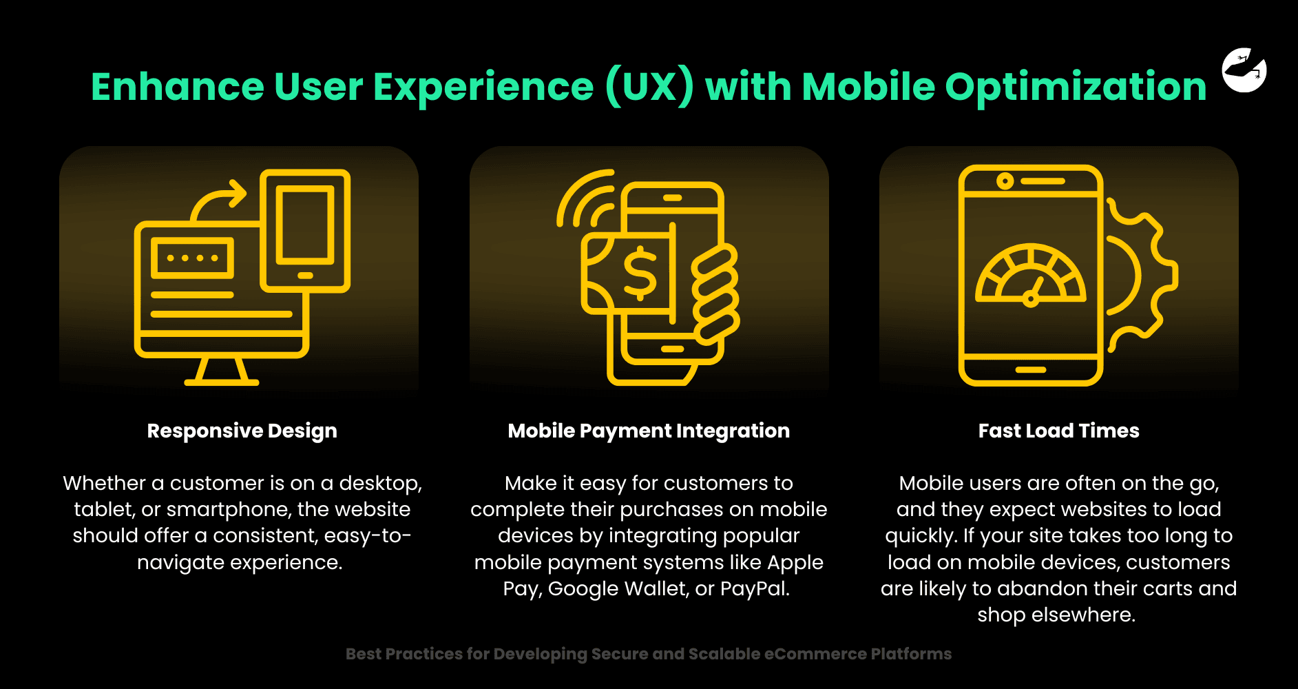Enhance User Experience (UX) with Mobile Optimization Best Practices for Developing Secure and Scalable eCommerce Platforms