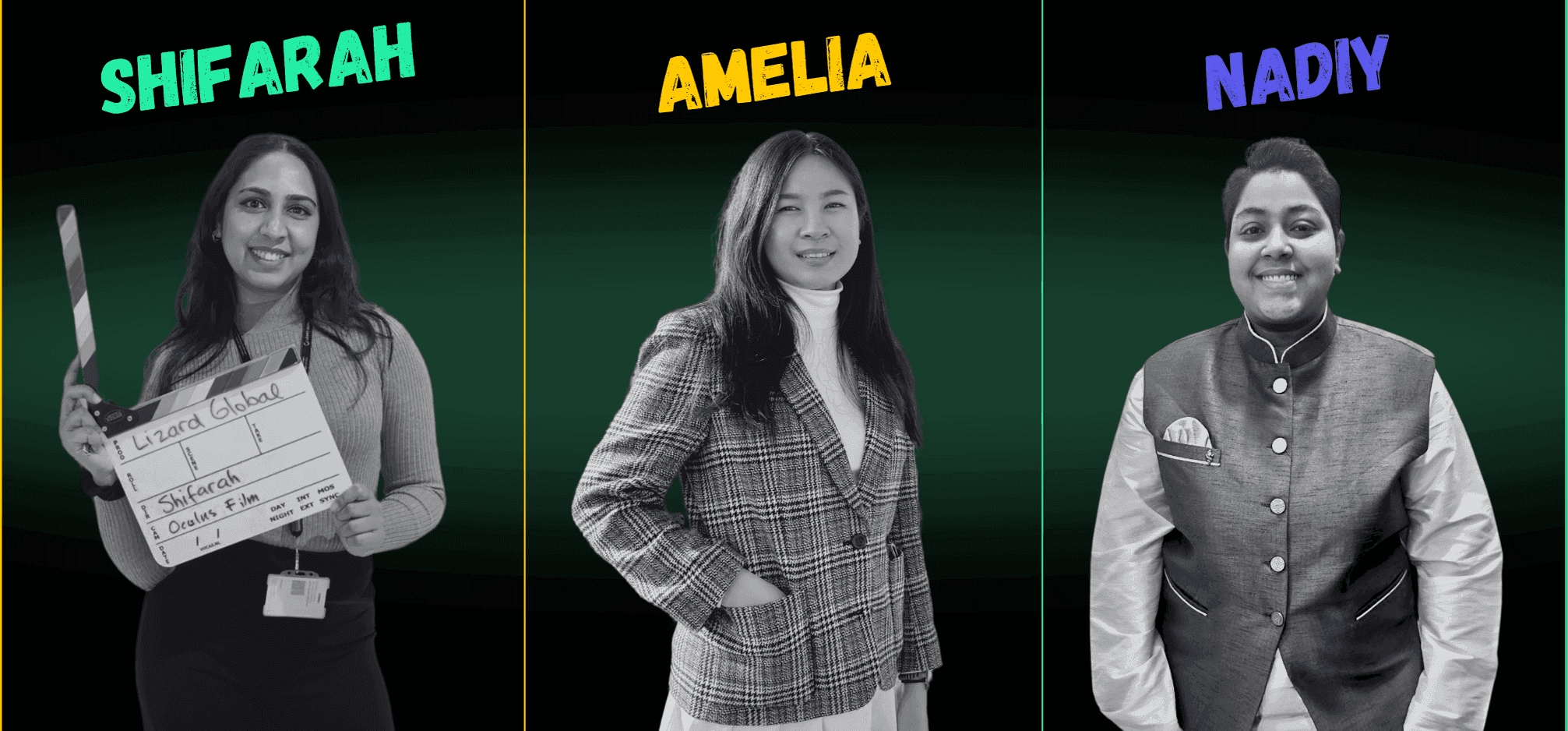 Meet Amelia, Shifarah, and Nadiy the content creator and business strategists behind Lizard Global’s success. Learn how their stories, leadership, and strategic thinking are driving digital transformation across industries.