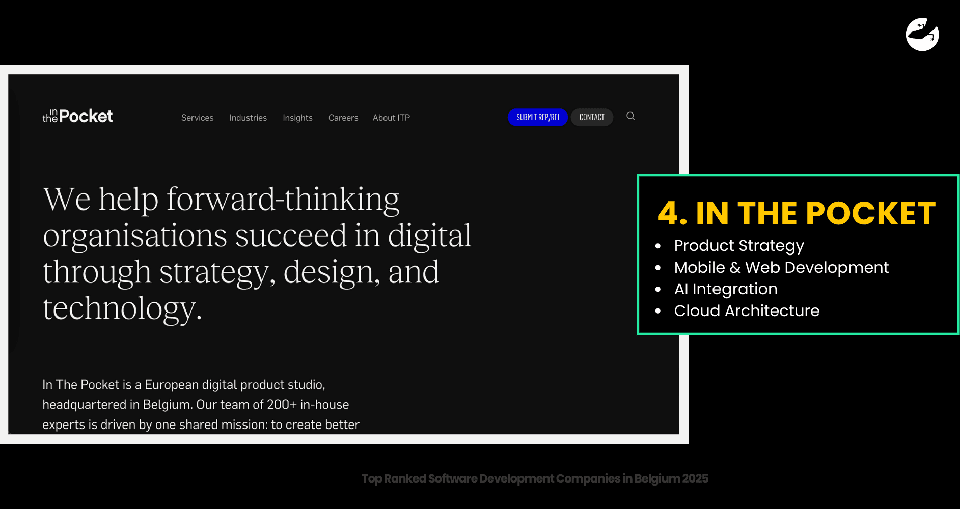 In The Pocket Top Ranked Software Development Companies in Belgium 2025