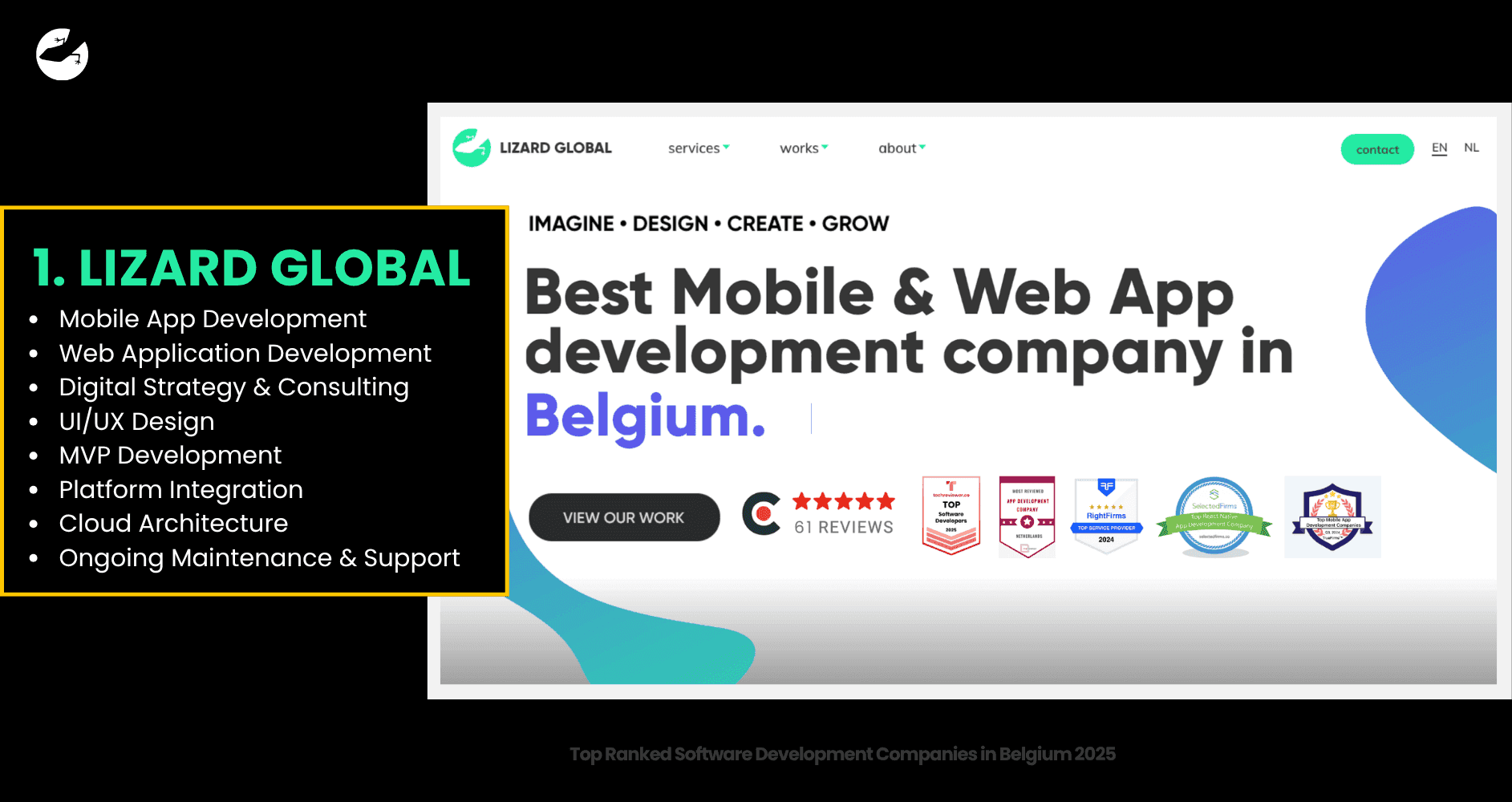 Lizard Global Top Ranked Software Development Companies in Belgium 2025