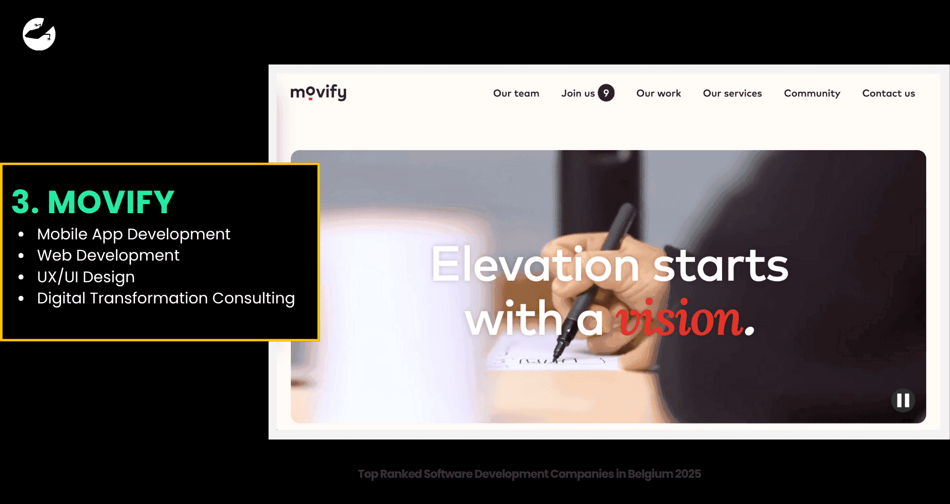 Movify Top Ranked Software Development Companies in Belgium 2025