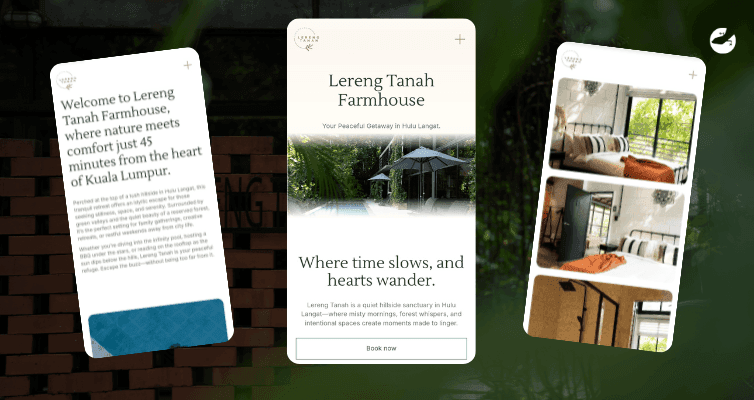 Lereng Tanah Developing a Direct Booking Journey for a Boutique Villa in Malaysia