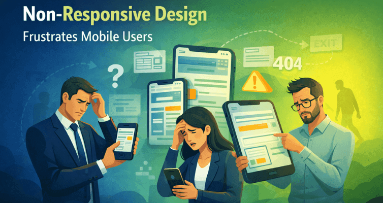 Conversion Killers 5 UX Flaws That Drain B2B ROI Non-Responsive Design Frustrates Mobile Users