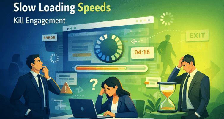 Conversion Killers 5 UX Flaws That Drain B2B ROI Slow Loading Speeds Kill Engagement
