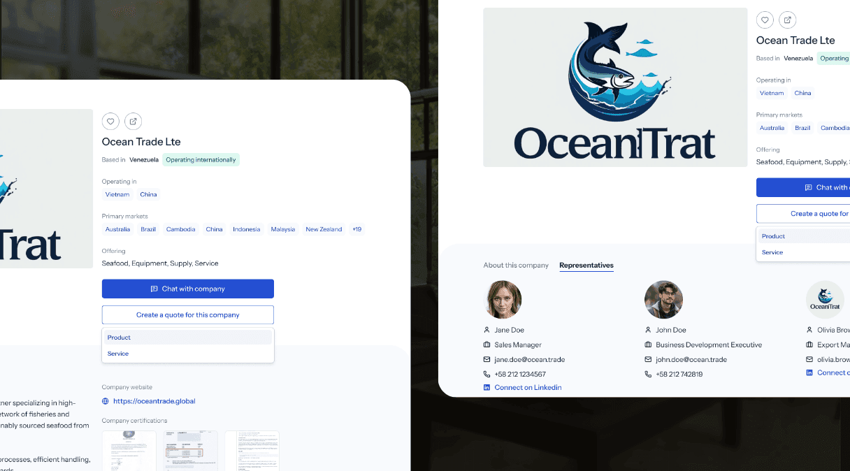 Digitizing Global Seafood Trade with a Cross-Border B2B Marketplace