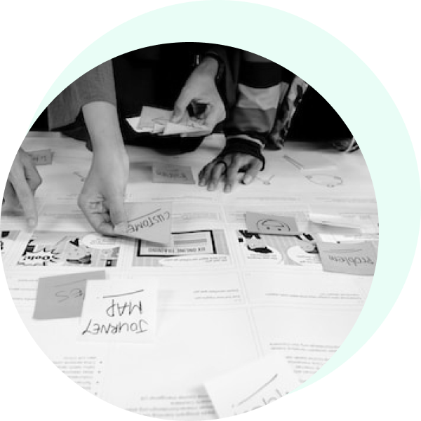 An icon showing the ideation stage in ui/ux design